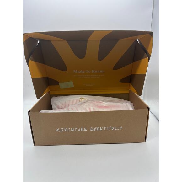 Soludos Marin Striped Sneaker Poppy Red Size 11 Woven Lace Up Ortholite Footbed - Picture 9 of 9